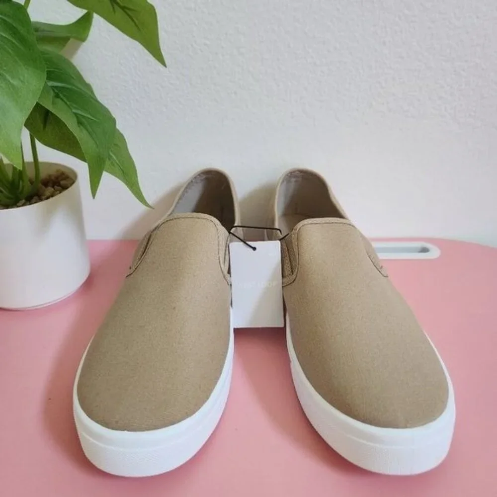 West Loop Beige Slip-On Sneakers